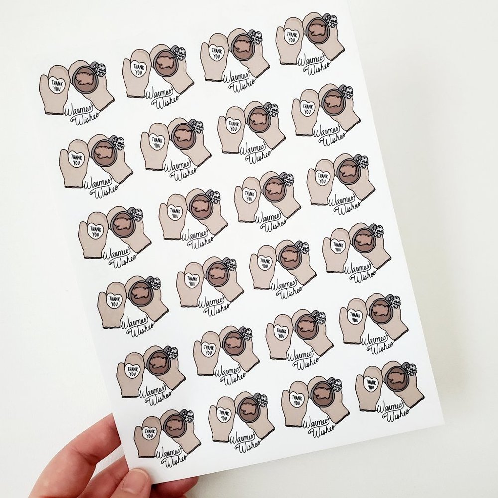 LB048 Warmest Wishes Poshmark Sticker [Price Firm] - Picture 3 of 9